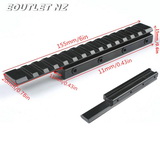 Low Profile 11mm to 20mm Rail Adapter - 155mm Long