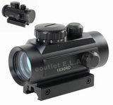 Tactical 1x40 Red Green Dot Sight Scope w/10mm - 20mm Mounts