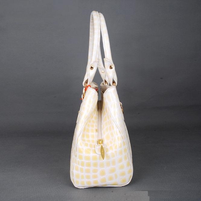 BIG ITALIAN DESIGN GENUINE LEATHER BAG-CREAMY
