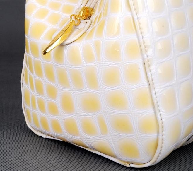 BIG ITALIAN DESIGN GENUINE LEATHER BAG-CREAMY