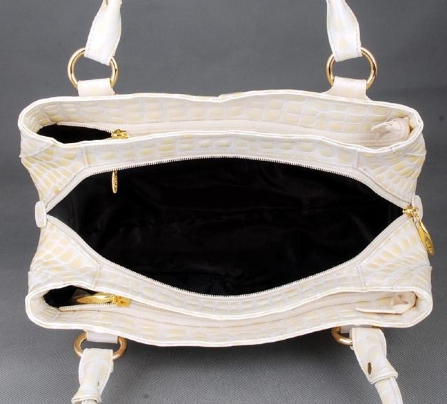 BIG ITALIAN DESIGN GENUINE LEATHER BAG-CREAMY