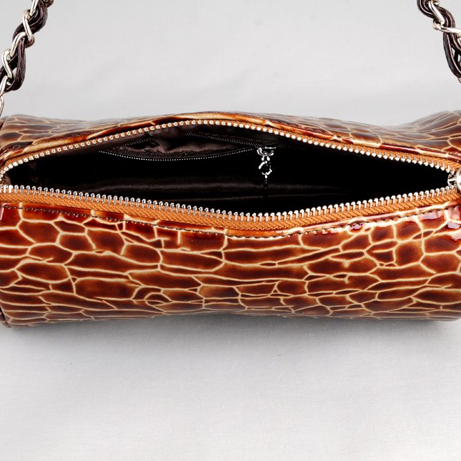 SEXY BROWN GENUINE COWHIDE LEATHER HAND/SHOULDER BAG