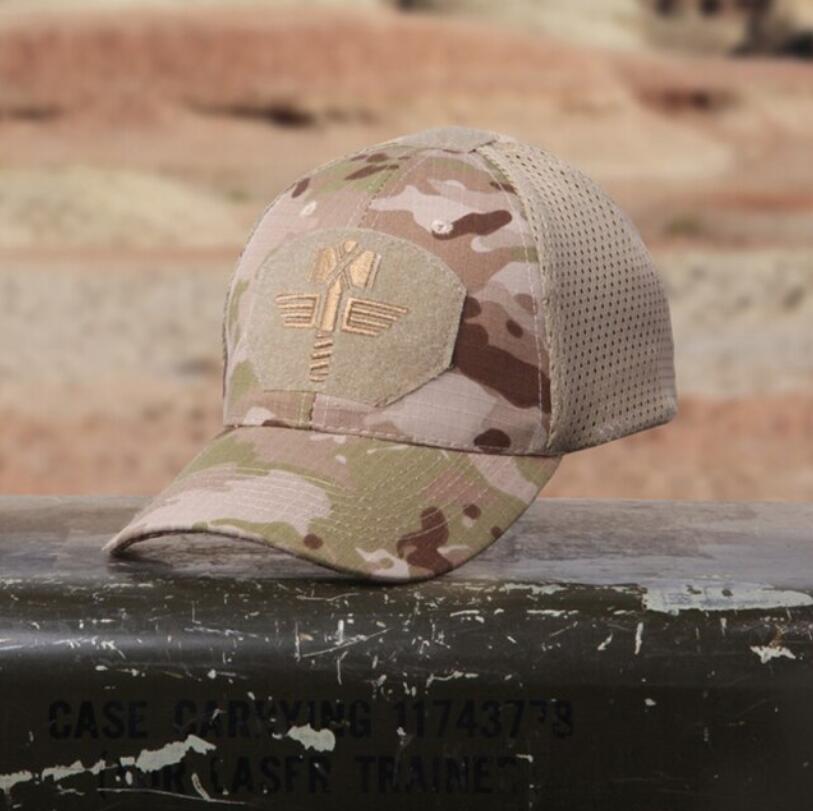 Evil War Chief Tactical Ops Cap w/Mesh Multicam Arid