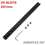 Tactical Long 25 Slots 257mm Scope Mount Picatinny Rail