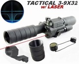 PRO 3-9x32 Rangefinder Rifle Scope w/ Laser