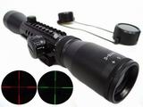 3-9x40 Tri Rail Tactical Mil-Dot Rifle Scope Red/Green