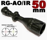 3-9x50 R/G AO Illuminated Mil Dot Rifle Scope