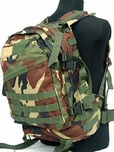 3-Day USMC MOLLE Large Assault Backpack - WOODLAND