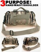 3 Purpose HAND/WAIST/SHOULDER Tactic Bag -MULTICAM A.V