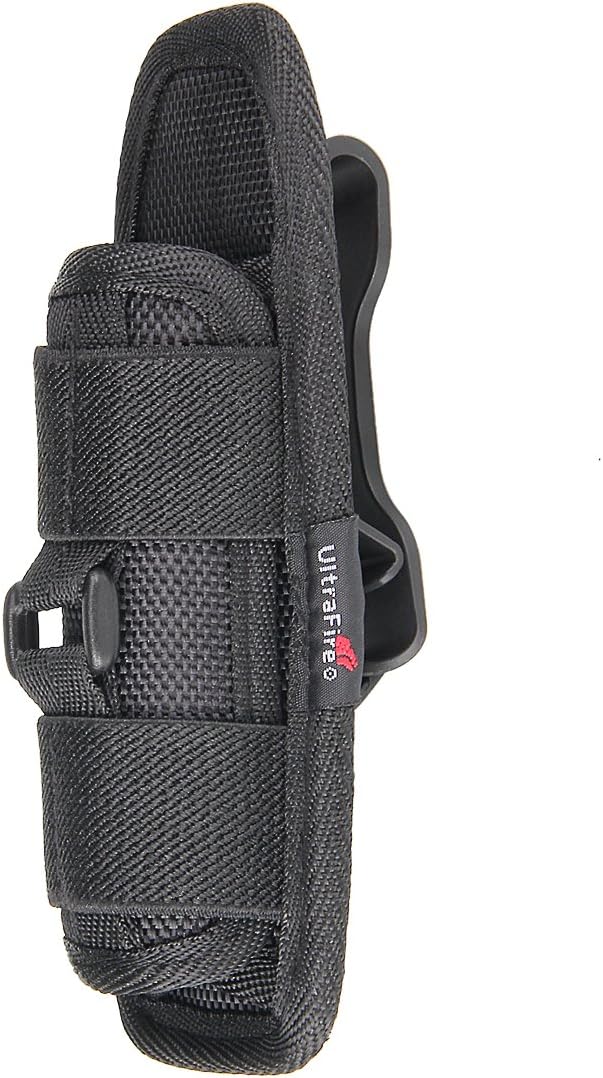 ULTRAFIRE 402 Flashlight Holster Clip-On w/ 12 Pos Rotating Clip
