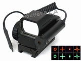 4 Reticle Red/Green Dot Sight Reflex w/ Red Laser