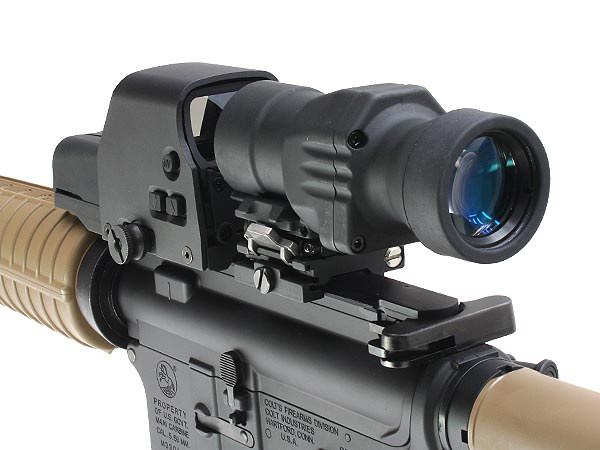 4X Magnifier Scope with Flip-To-Side QD Mount