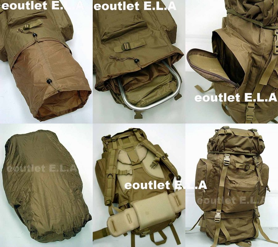 Combat 65L Rucksack Camping Backpack TAN -A Ver.-