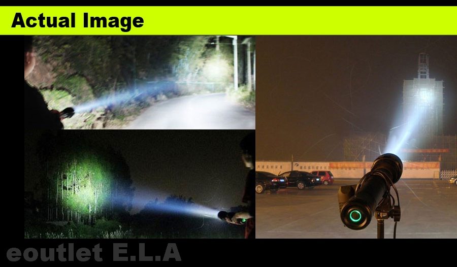 HID 85W 8500Lum SPOTLIGHT Flashlight Torch 3M SOS