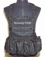 8 Magazine Pocket COMMANDO MOLLE Tactical Vest B+
