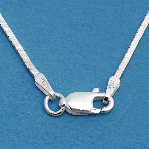 ELEGANT BLUE SODOLITE SOLID S/SILVER NECKLACE