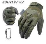 J Tactical ARMORED Full Finger Tactical Gloves OD