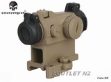 EM H-2 Micro Style Red Dot Sight Scope w/Offset Mount H2 DE