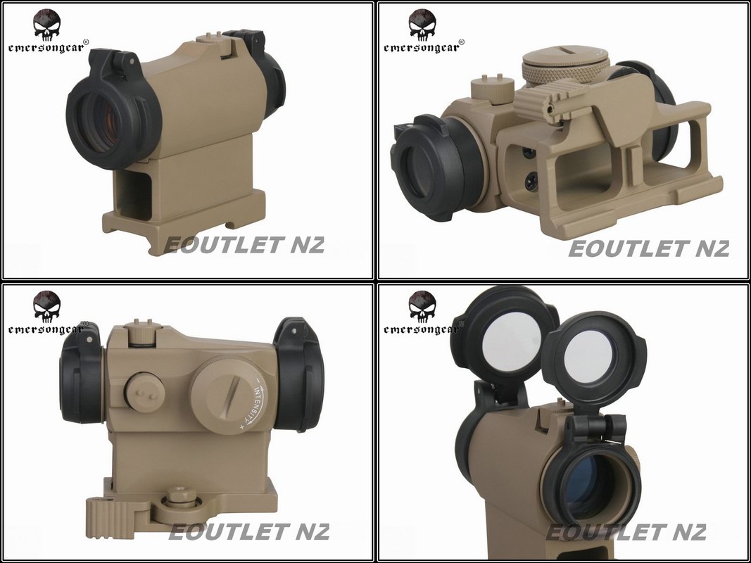 EM H-2 Micro Style Red Dot Sight Scope w/Offset Mount H2 DE