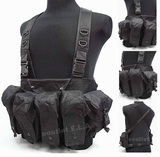 AK Tactical Fighting Load Mag Chest Rig Vest Black