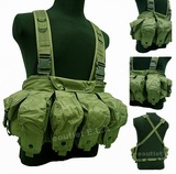 AK Tactical Fighting Load Mag Chest Rig Vest Olive Drab