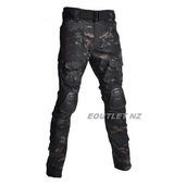 A.L. G3 Tactical Military Combat Pants w/Pads (MULTICAM BLACK)