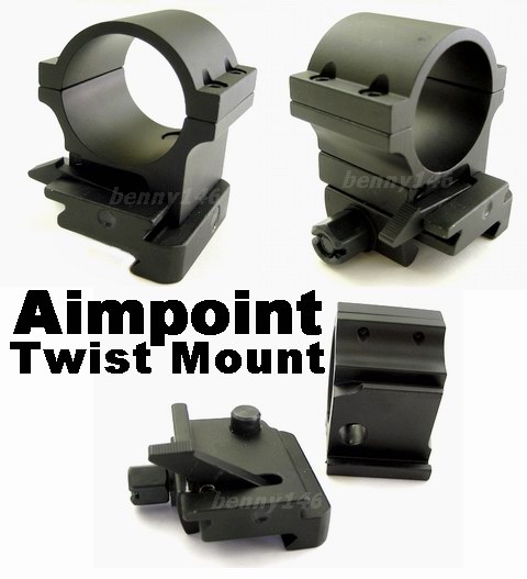 QD Twist OFF Mount for Aimpoint 3X Scope Magnifier
