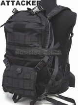 ATTACKER MOLLE Patrol Rifle Gear Tactic Backpack BK