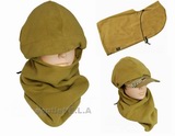 Balaclava Fleece Hood Full Face Head Mask Tan