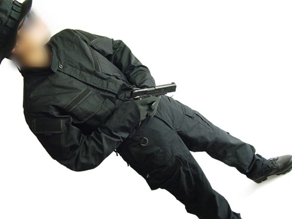 US SWAT BLACK Combat Uniform Set BDU V3 - XL-XXL