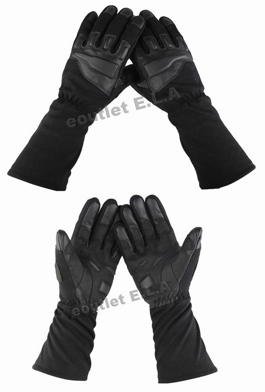 Tactical Ops Advanced Gloves w/Nomex Black S-XL