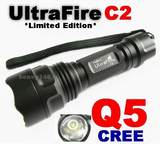 UltraFire C2 CREE Q5 LED Flashlight Torch *Limited