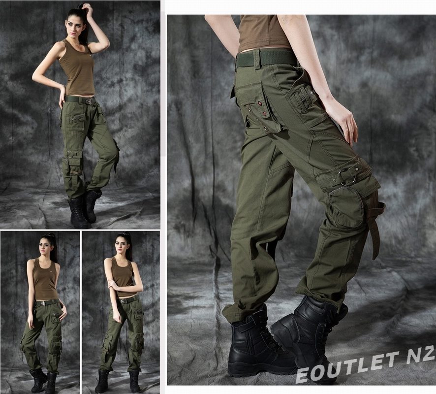 FR.Knight Casual Tactical Military Army Combat Style Pants OD W