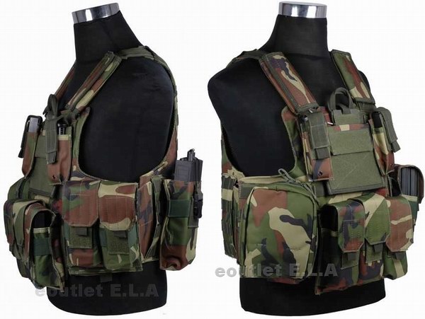 CIRAS HEAVY DUTY Tactical Combat ARMOR Vest WOODLAND