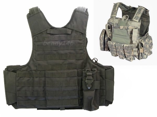 CIRAS HEAVY DUTY Tactical Combat ARMOR Vest BLACK