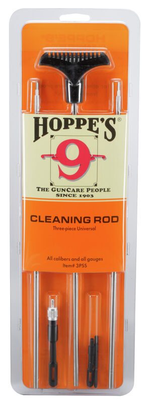 Hoppe's Cleaning Rod Three piece Universal - Rifle, Shotgun #3PS