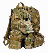 CORDURA 1000D Tactical MOLLE Assault Backpack Multicam
