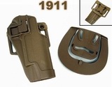 Q.R. 1911 M1911 Pistol Paddle & Belt Holster TAN