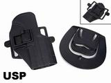 Q.R. H&K USP Compact Pistol Paddle Belt Holster BLK