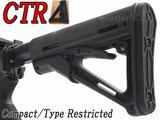 CTR Carbine STOCK with Butt Pad Black for AEG GBB