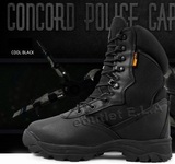 Delta Tactical 8" Combat Zipper Boots Black 502