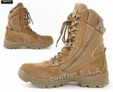 Delta Tactical 8" Combat Zipper Boots Sand 502