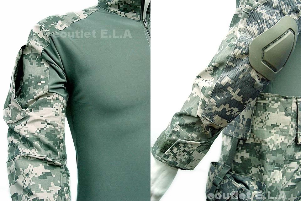 Emerson ACU Combat Uniform Set w/ Pads EXTREME! - L