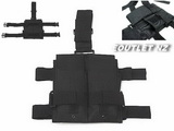 Double Magazine Drop Leg Mag Pouch Black