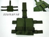 Double Magazine Drop Leg Mag Pouch OD