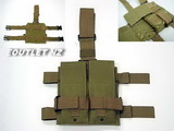 Double Magazine Drop Leg Mag Pouch Coyote Tan
