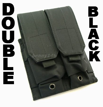 BLACK MOLLE DOUBLE Magazine MAG Pouches
