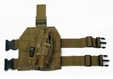MOLLE Drop Leg Platform Panel w/Pistol Holster Tan