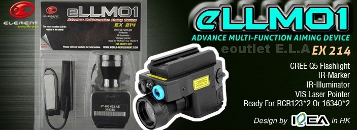 LLM-01 Type Advance Multi-Function Aiming Device BK
