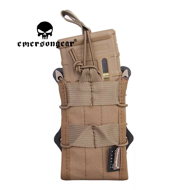 EMERSONGEAR Tactical Double Modular Rifle Mag MOLLE Pouch CB